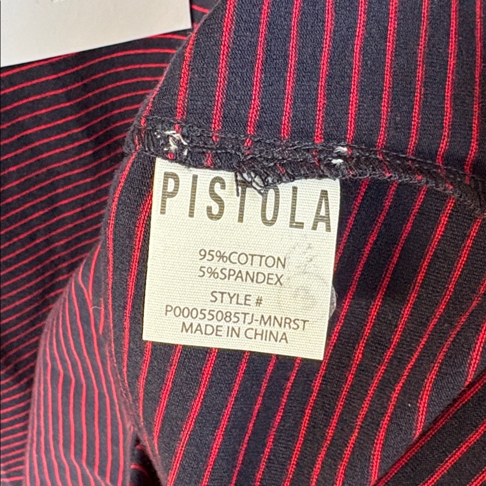 NWT PISTOLA Marina Striped Tee Navy Red Size Medium Retail $74.00 - Picture 8 of 9